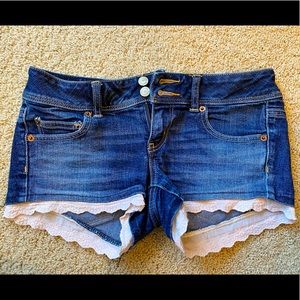 American Eagle Lace Trim Shorts